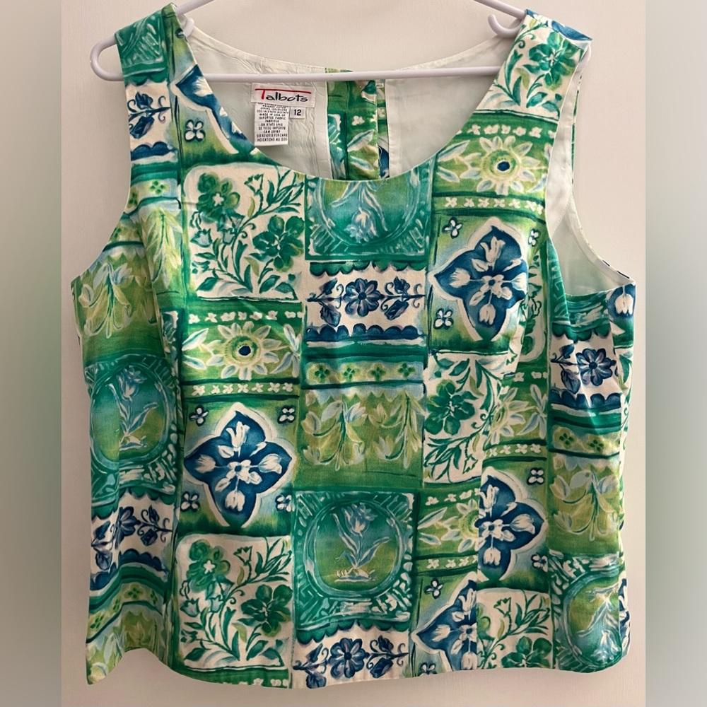 Talbots 2 piece top and skirt